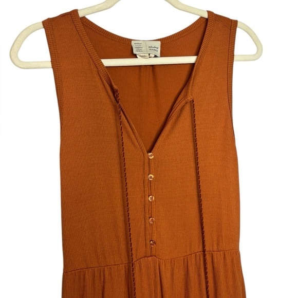 Anthropologie Marina BOHO Festival Wide-Leg Jumpsuit in Orange Rust Size Small - Picture 5 of 16